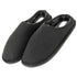 Mens Slip On Fleece Faux Fur Mule Slipper - Grey